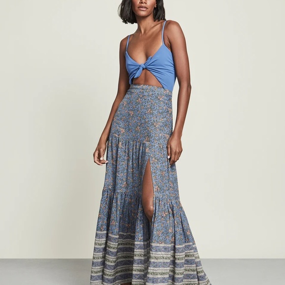 Veronica Beard Dresses & Skirts - Veronica Beard serence maxi skirt in Nottingham blue floral size small